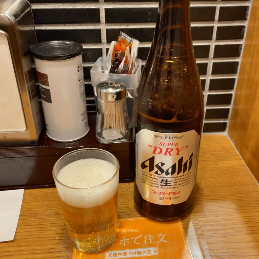 つけ麺大王　瓶ビール